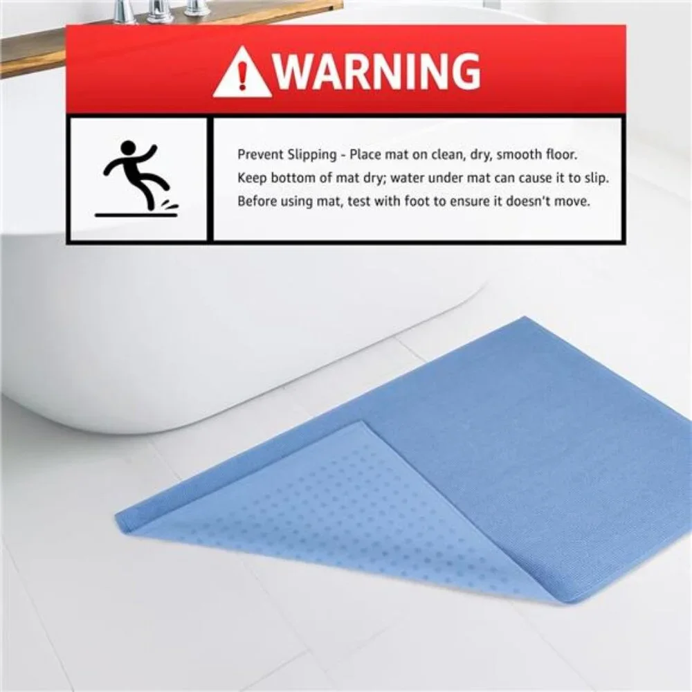 New Bath Rug, 17 in 24 in 100% Cotton Bath Mats Rugs for Bathroom